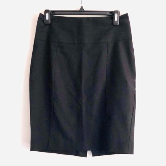 Zara Basic Skirt S Pencil Black Straight Career Work Office Cocktail - Picture 2 of 8